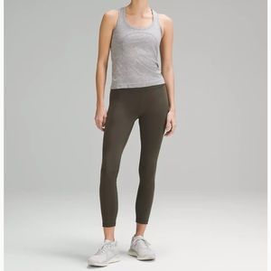 Lululemon leggings size 6. Color is a mix of olive green and grey.